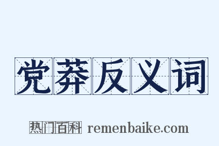 党莽反义词是什么意思的图片